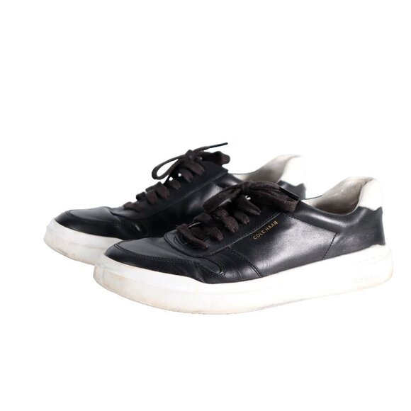 Cole Haan Women's US9.5 B Black Grandpro Topspin Trainer Low-Cut Leather Sneaker - Picture 2 of 11